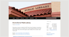 Desktop Screenshot of library.cityofclovis.org