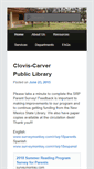 Mobile Screenshot of library.cityofclovis.org
