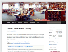 Tablet Screenshot of library.cityofclovis.org